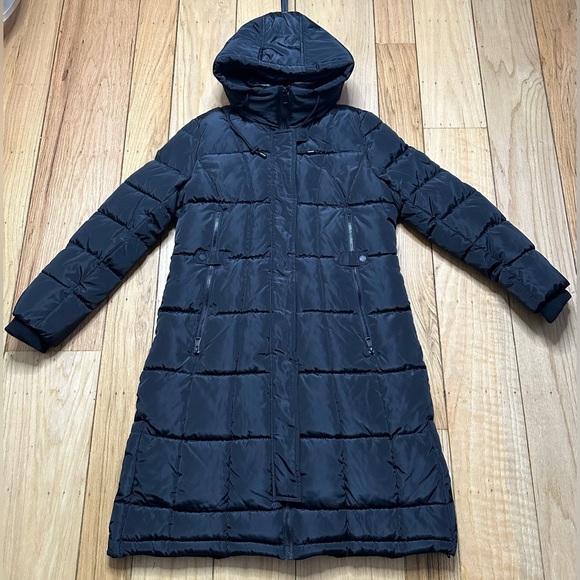 NWOT Kenneth Cole BLACK Puffer Coat Women's SIZE LARGE MSRP $275 - Picture 3 of 8